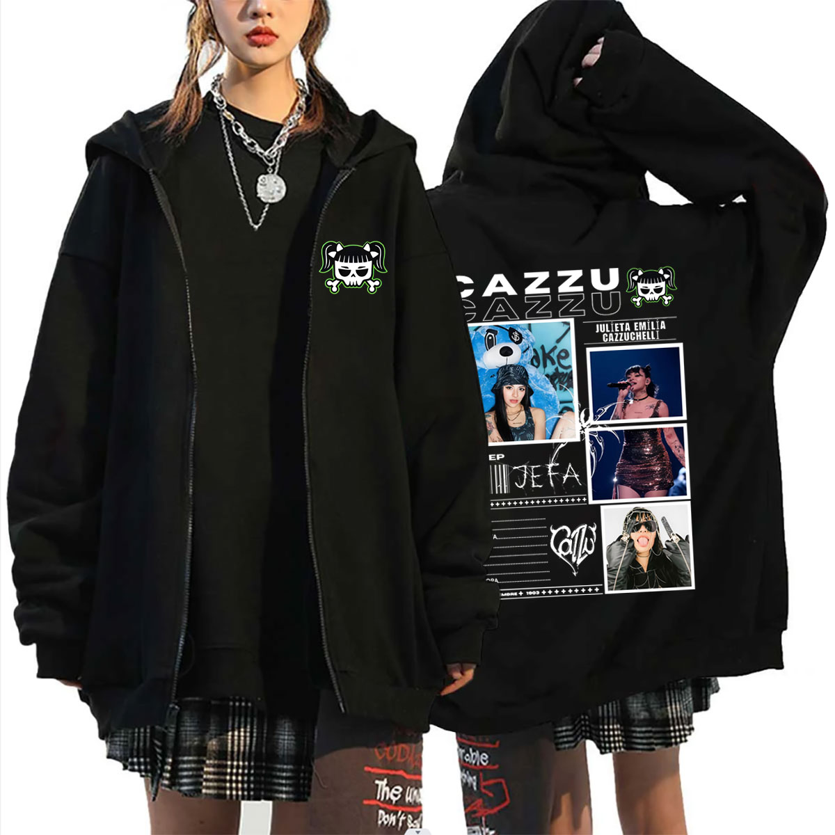 Vintage Fashion Pop Up - Wyprzedaż! Bluza z kapturem na zamek