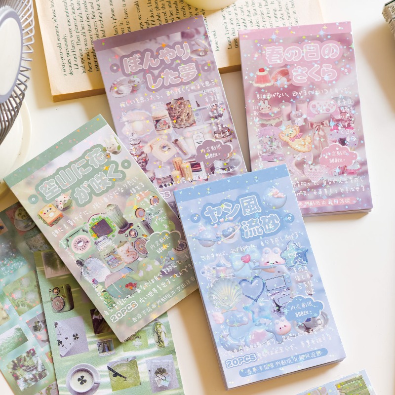 Vintage Fashion Journal - INS Modne Śliczne Naklejki z Kreskówkami