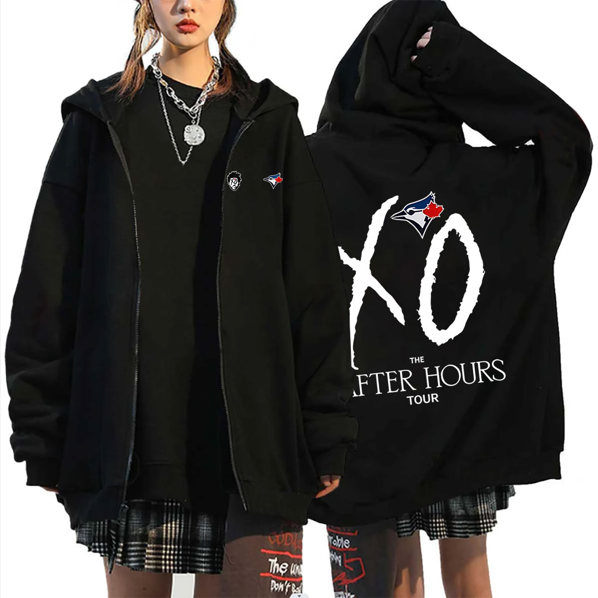 Vintage Fashion Pop Up - Bluza z kapturem Rapper The Weeknd