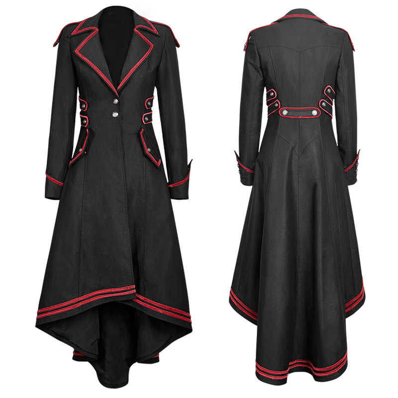 Vintage Fashion Ebay - Damski płaszcz w stylu gotyckim, szyty