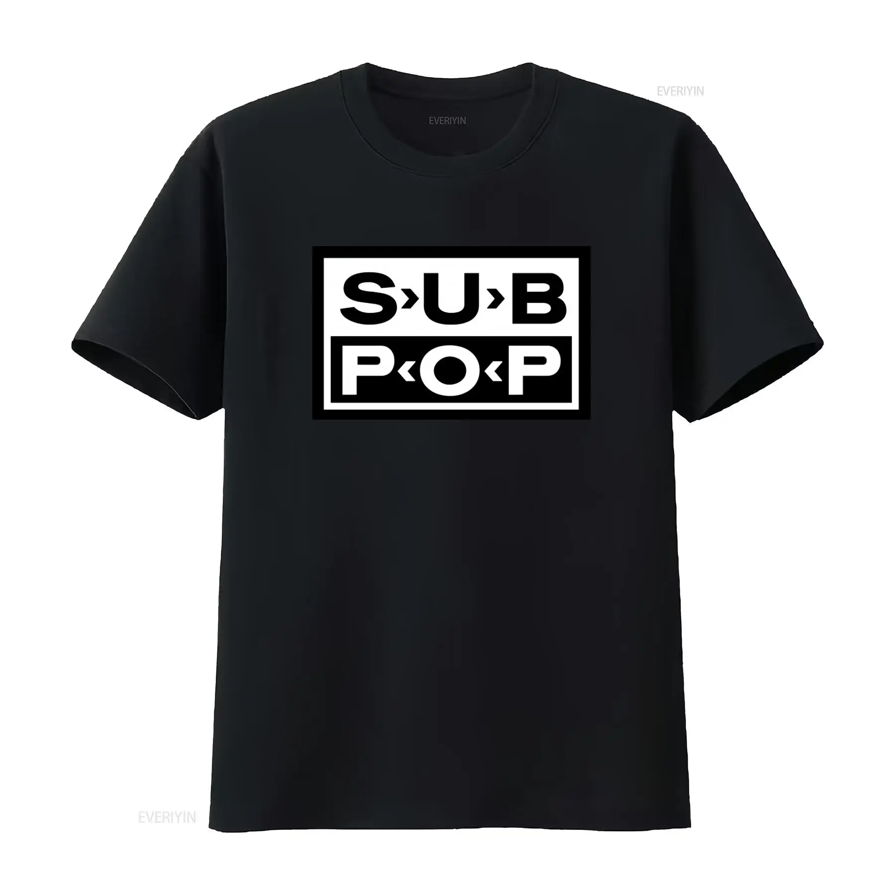 Koszulka Sub Pop Logo, czarna  – Vintage Fashion Logos recenzja i cena