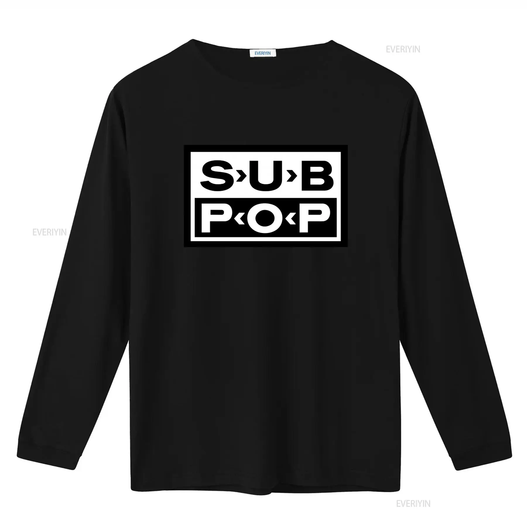 Koszulka Sub Pop Logo, czarna  – Vintage Fashion Logos recenzja i cena