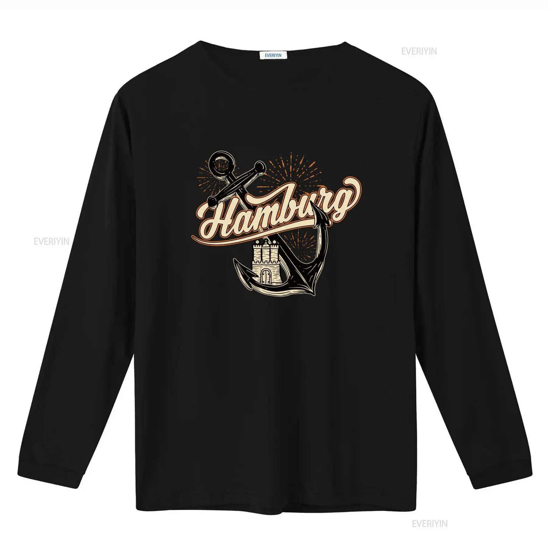 Męska koszulka Hamburg z nadru – Vintage Fashion Hamburg recenzja i cena