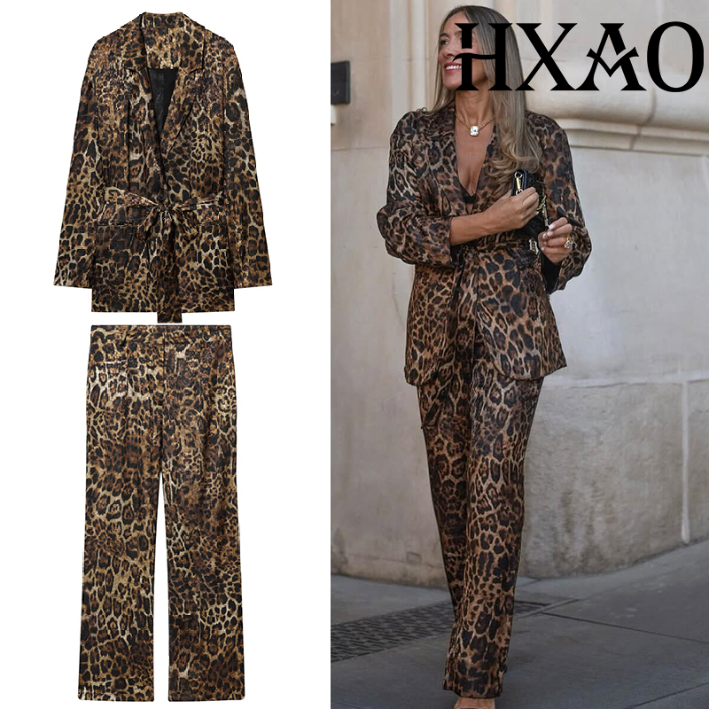 Zestawy spodni HXAO Leopard, 2 – Vintage Fashion Jacket recenzja i cena