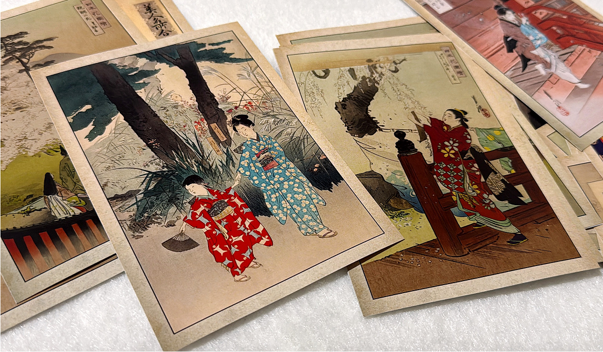 30 szt. Pocztówek Ogata Gekko  – Vintage Fashion Journal recenzja i cena