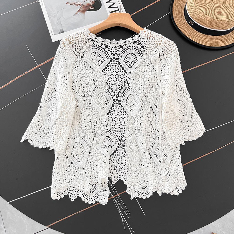 Otwarty z przodu kardigan dams – Crochet Top Boho recenzja i cena
