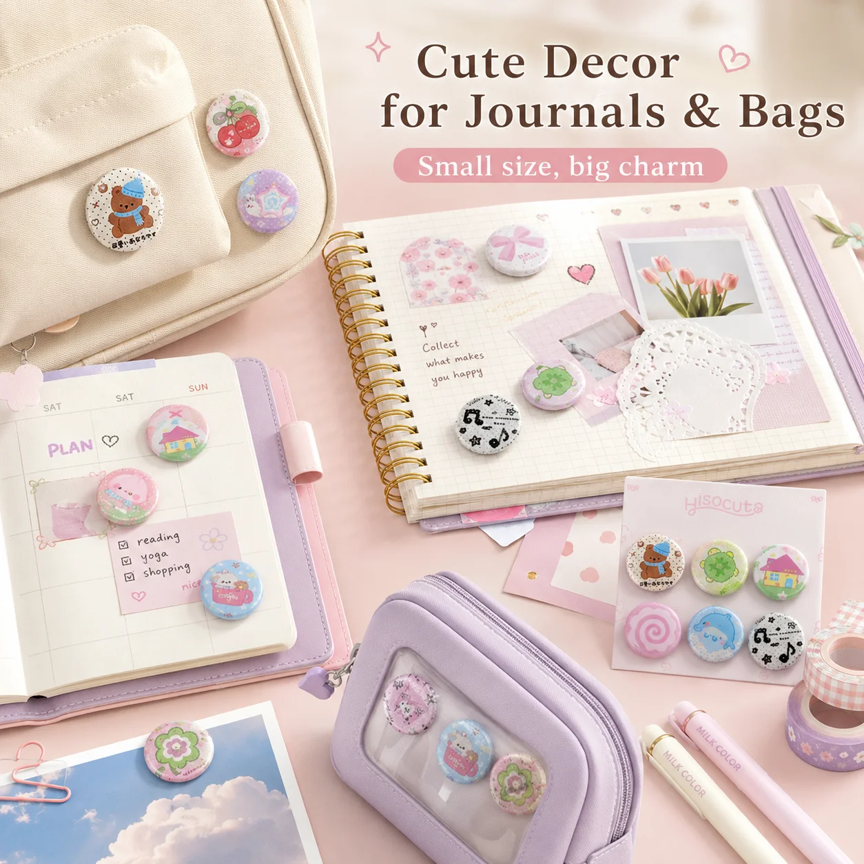 Przypinka Student Clover 25mm, – Vintage Fashion Journal recenzja i cena