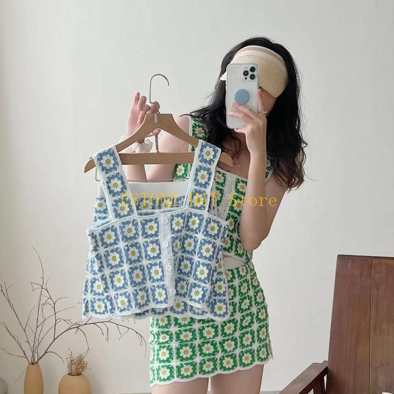 49MF Dwuczęściowy zestaw Boho  – Crochet Top Boho recenzja i cena