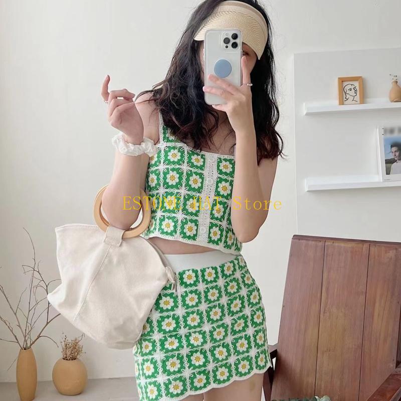 49MF Dwuczęściowy zestaw Boho  – Crochet Top Boho recenzja i cena