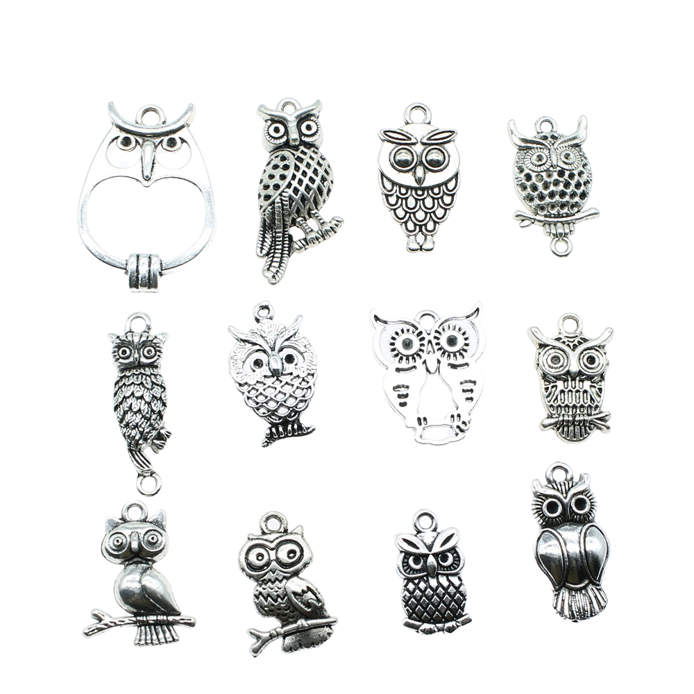 10 sztuk Charms sowa antyczne  – Vintage Urban Fashion recenzja i cena