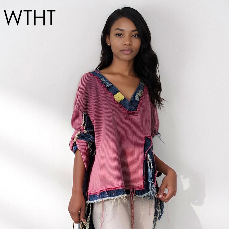 WTHT Modny damski sweter z den – Vintage Fashion Influencers recenzja i cena