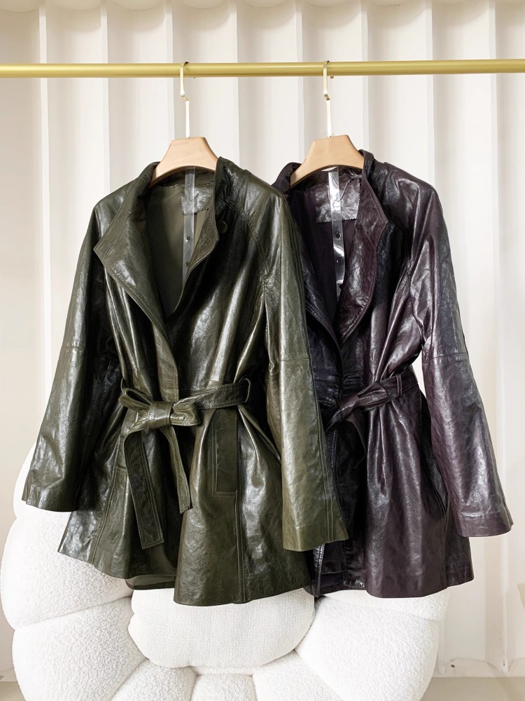 Damska kurtka vintage ze skóry – Vintage Trench Coat recenzja i cena