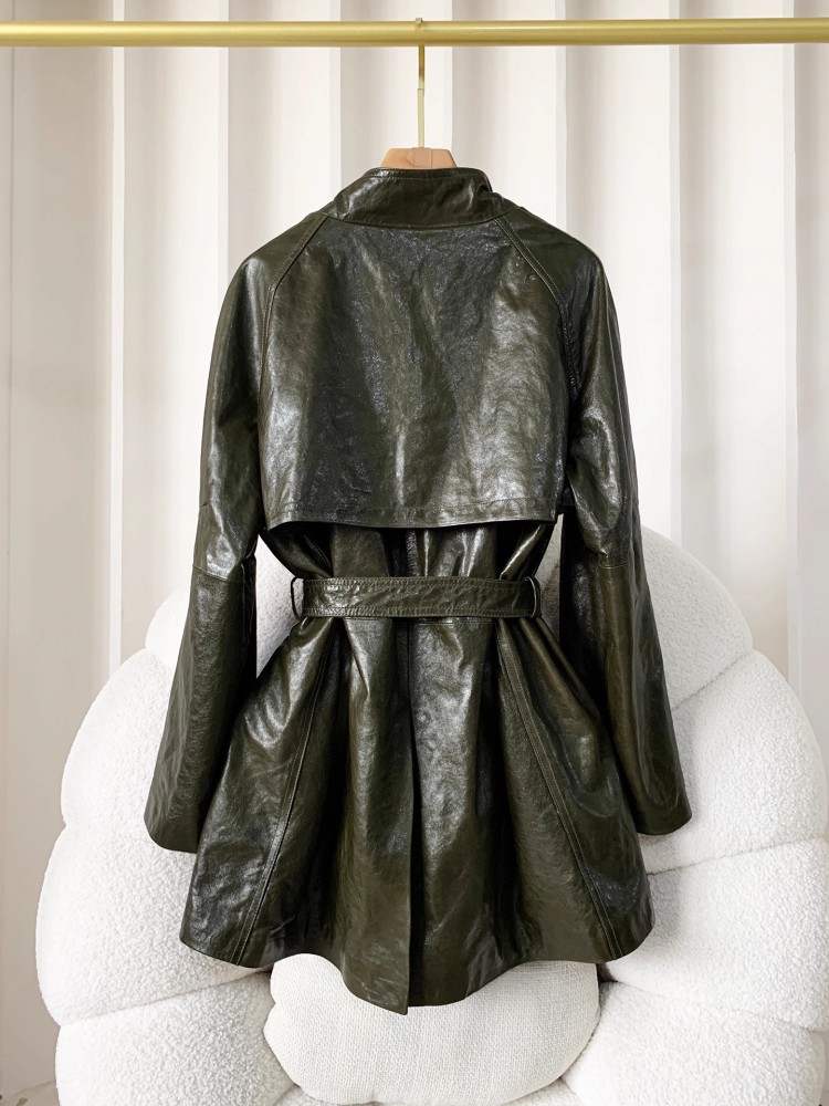 Damska kurtka vintage ze skóry – Vintage Trench Coat recenzja i cena