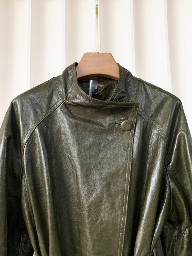 Damska kurtka vintage ze skóry – Vintage Trench Coat recenzja i cena