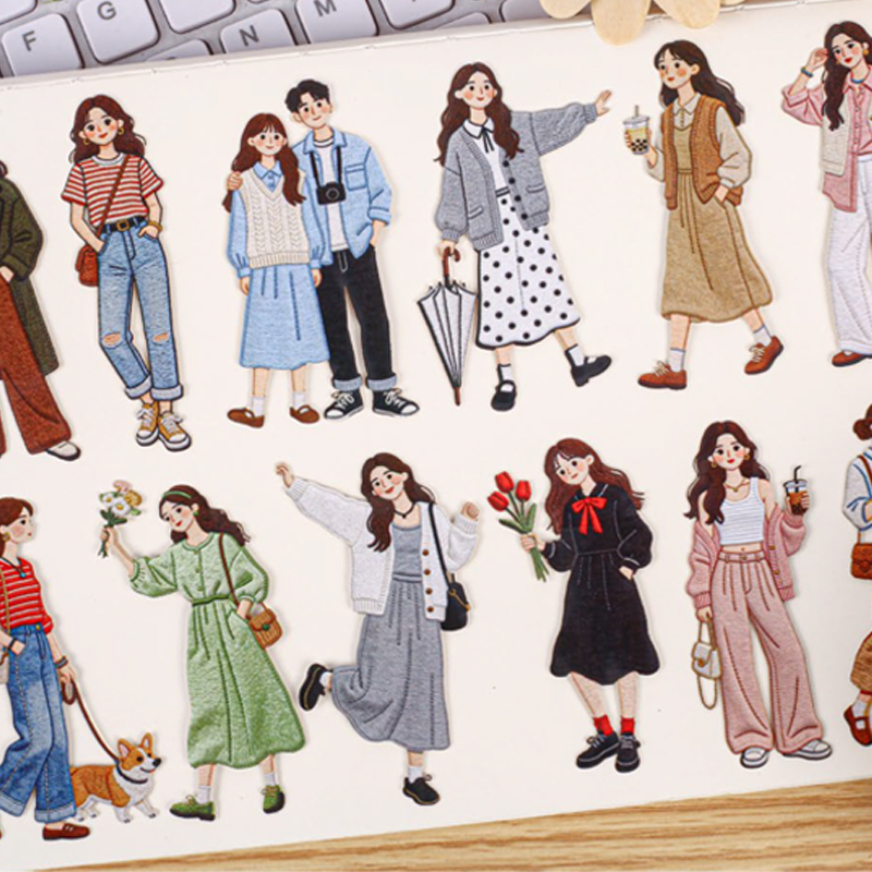 Zestaw naklejek w stylu vintag – Vintage Fashion Journal recenzja i cena