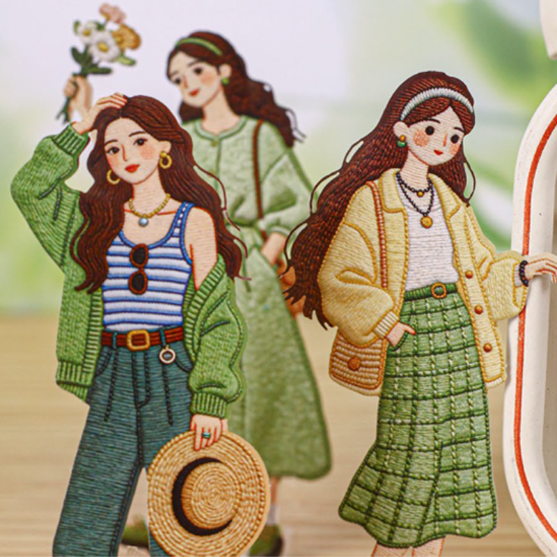 Zestaw naklejek w stylu vintag – Vintage Fashion Journal recenzja i cena