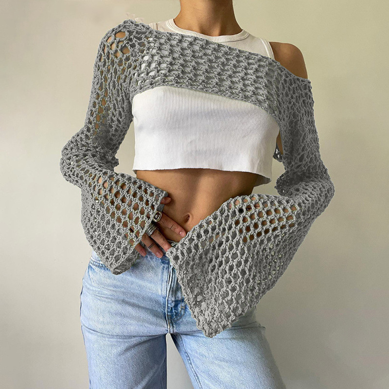 Szydełkowy top z długim rękawe – Crochet Top Boho recenzja i cena