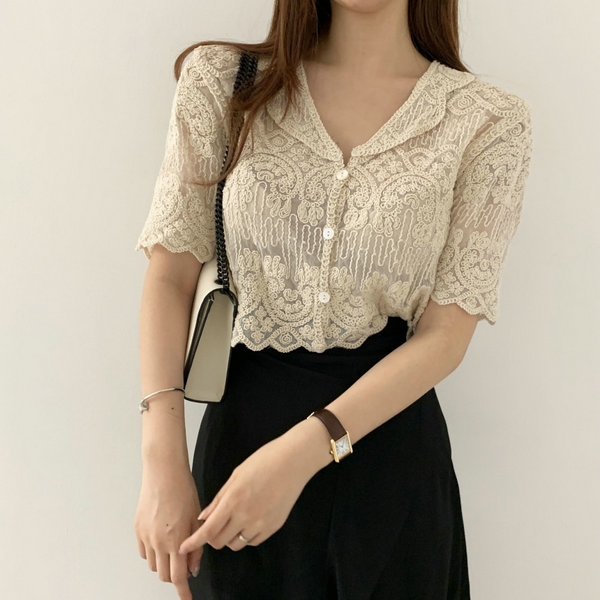 Przezroczysta haftowana koronk – Crochet Top Boho recenzja i cena