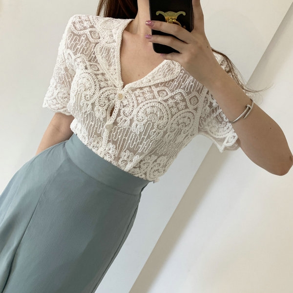Przezroczysta haftowana koronk – Crochet Top Boho recenzja i cena