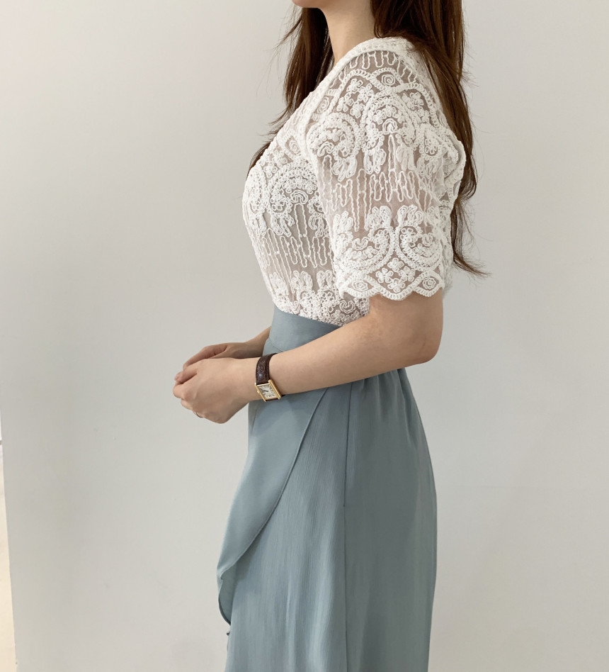 Przezroczysta haftowana koronk – Crochet Top Boho recenzja i cena