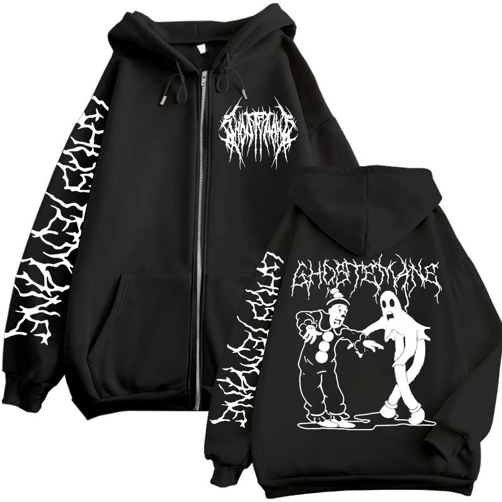 Ghostemane Print Zipper Hoodie – Vintage Fashion Pop Up recenzja i cena