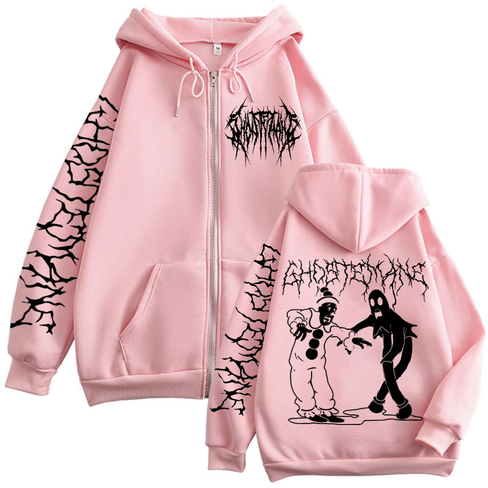 Ghostemane Print Zipper Hoodie – Vintage Fashion Pop Up recenzja i cena