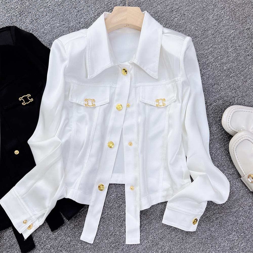 Elegancka francuska satynowa b – Vintage Fashion Jacket recenzja i cena