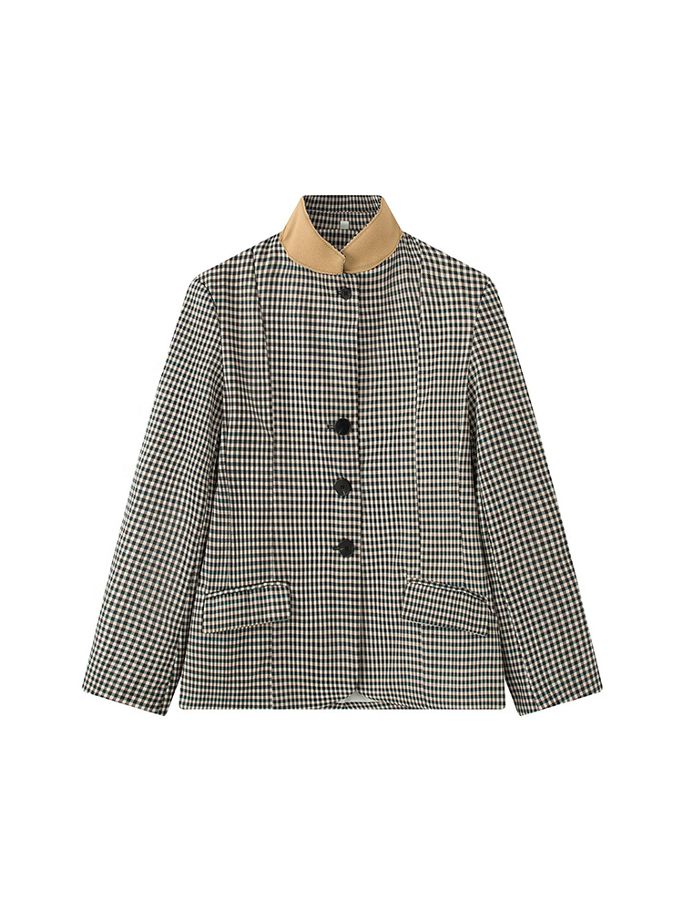 Damska marynarka w kratę w sty – Vintage Trench Coat recenzja i cena