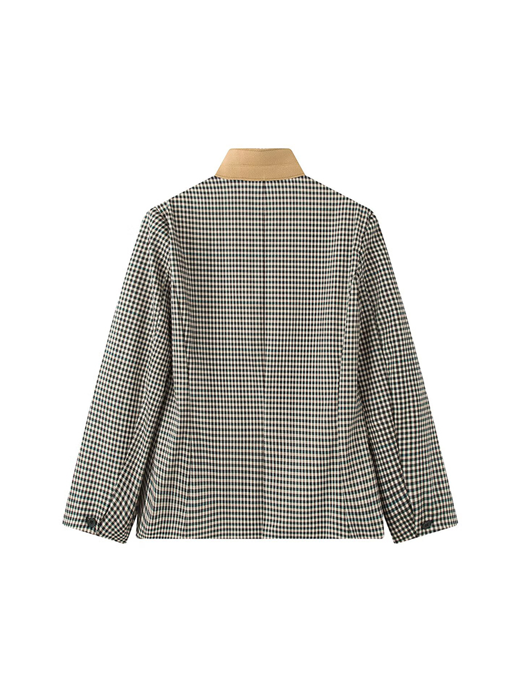Damska marynarka w kratę w sty – Vintage Trench Coat recenzja i cena